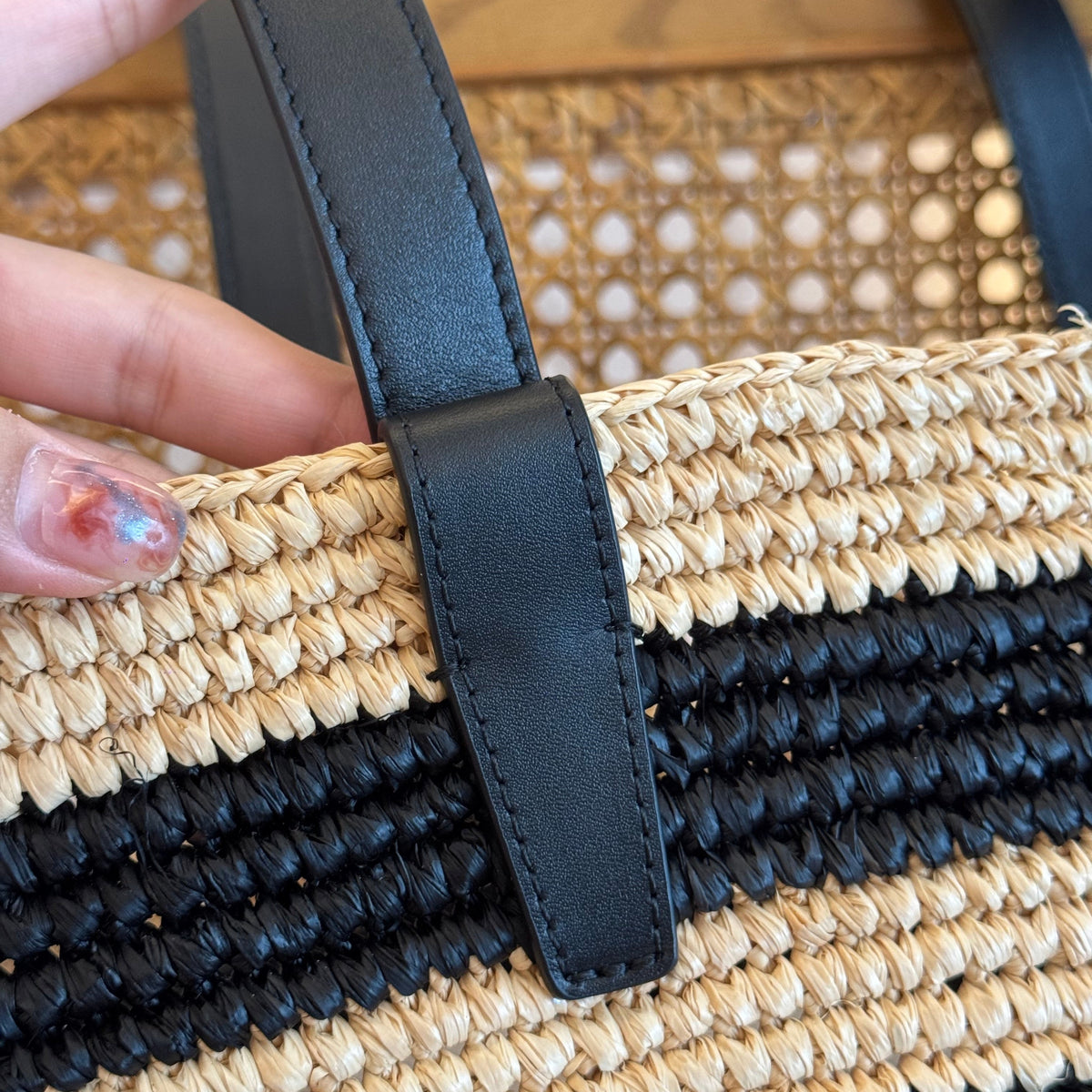 CEL STRIPED COUFFIN PANIER BAG