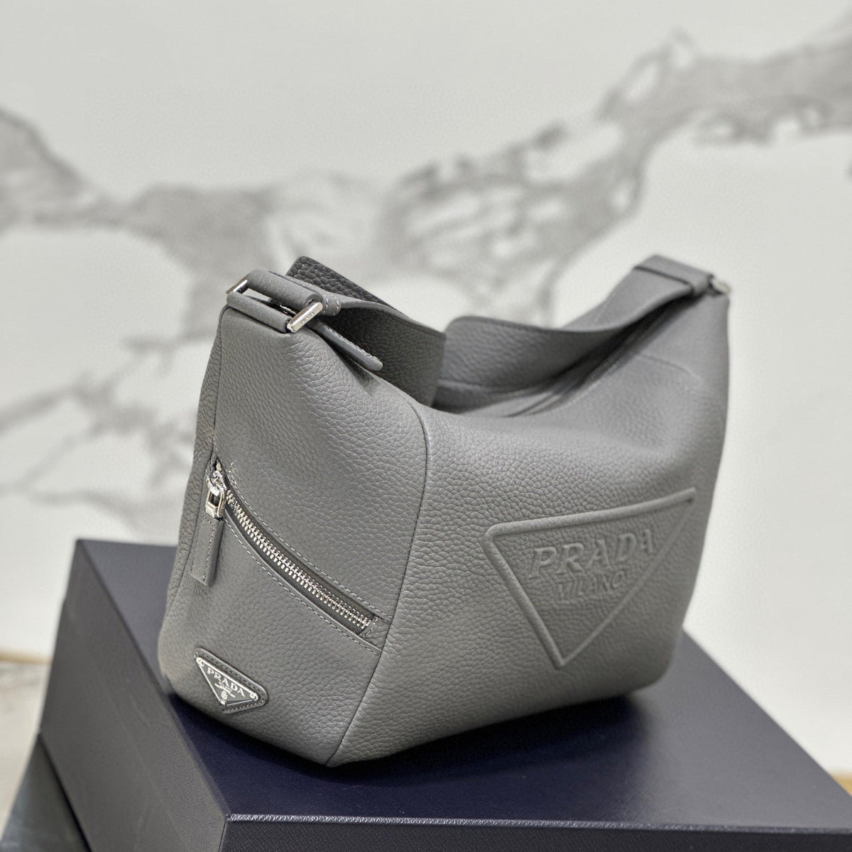 PD LEATHER BAG WITH SHOULDER STRAP
