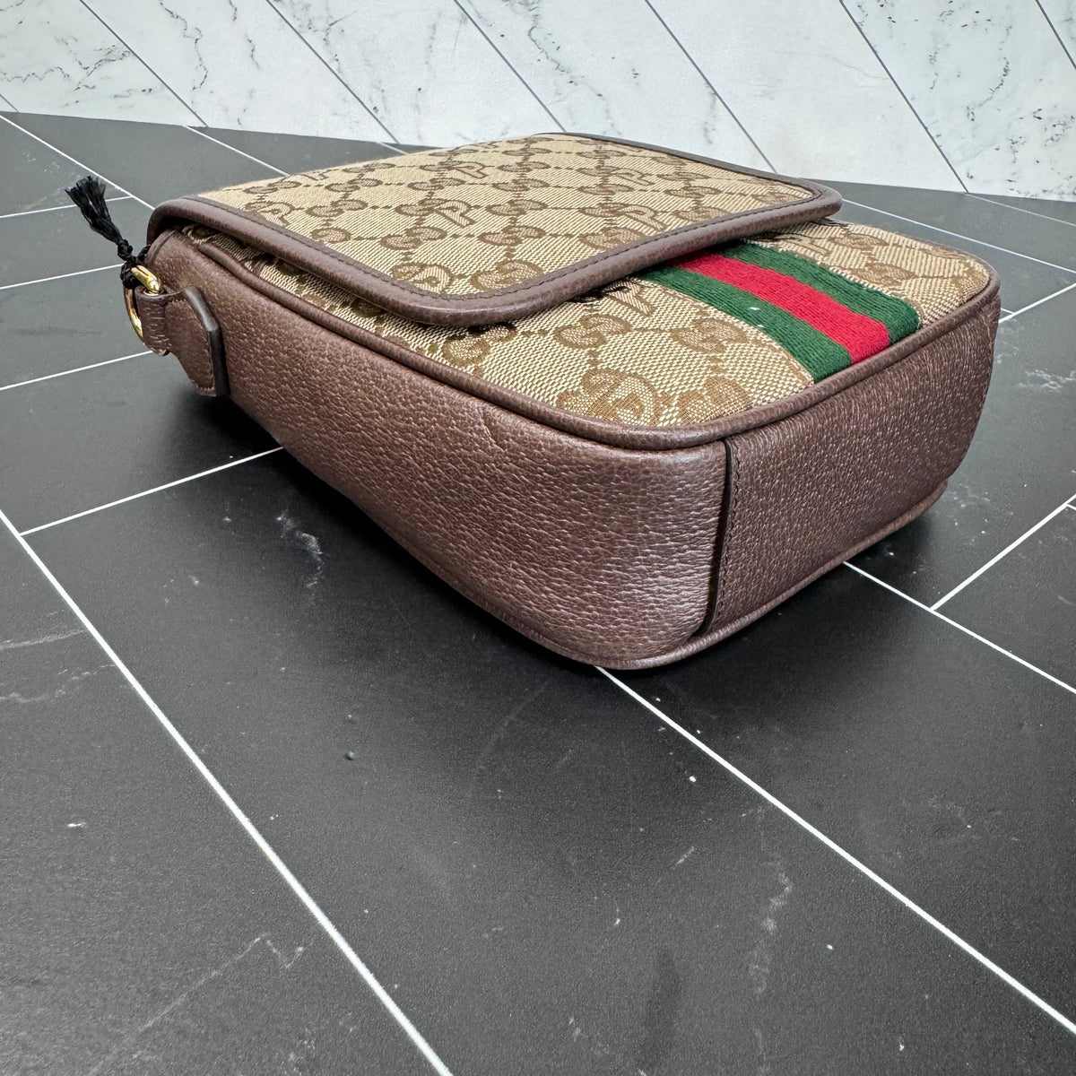 BRAND NEW- Gucci Palace Canvas Sherry Line Crossbody Bag