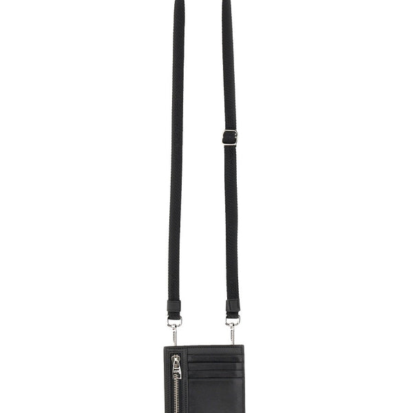 Alexander Mcqueen Men Card Holder With Logo Print