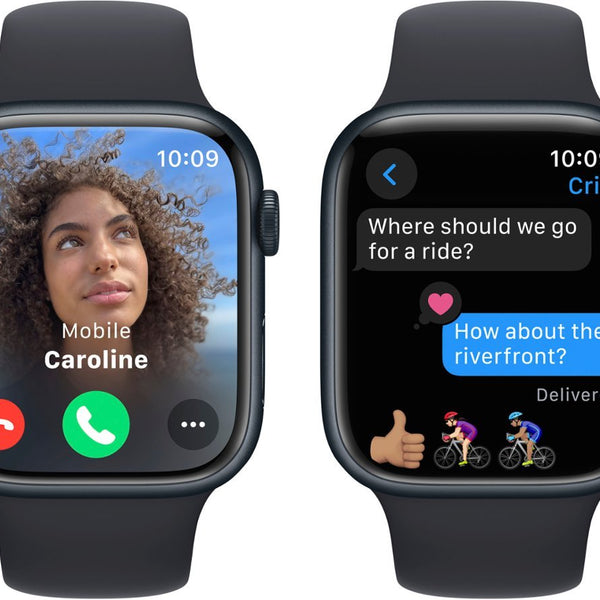 Apple Watch Series 9 45mm 2024 (GPS) Midnight Aluminum Case with Midnight Sport Band - M/L - Midnight