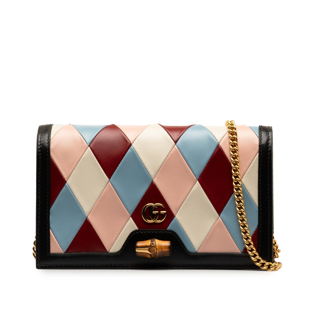 GUCCI Lovelight Bamboo Wallet on Chain Crossbody Bag