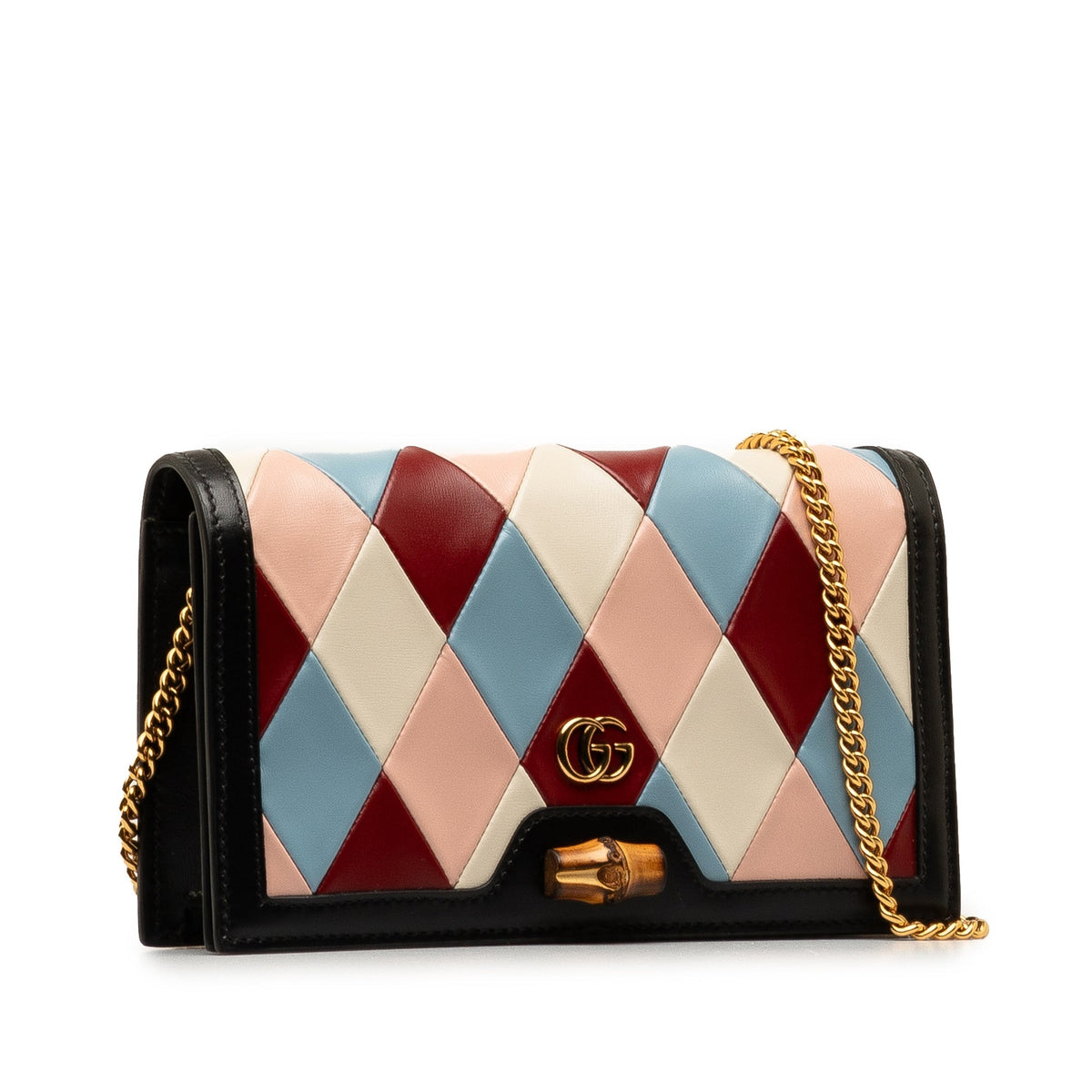 GUCCI Lovelight Bamboo Wallet on Chain Crossbody Bag