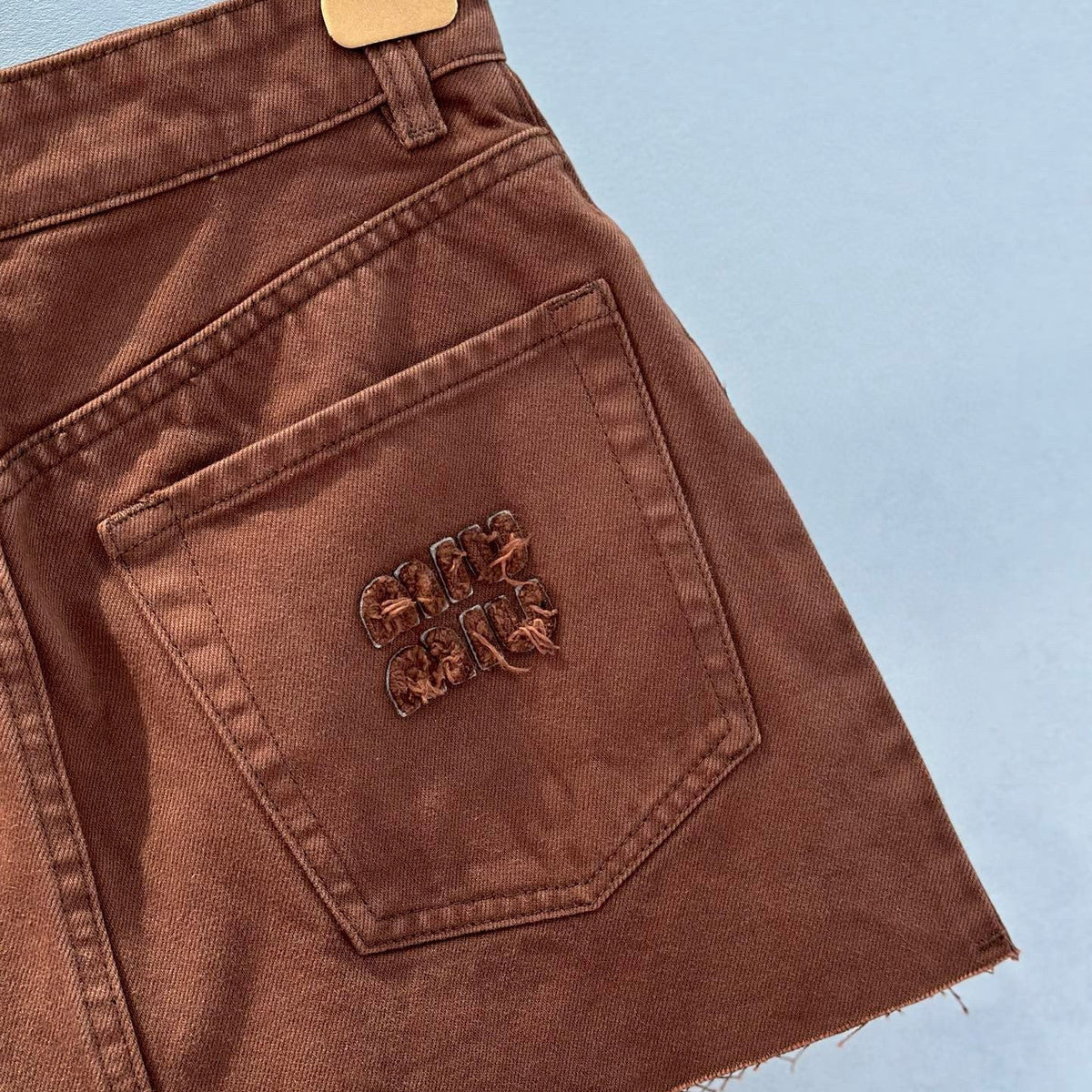 MIU M DENIM SKIRT