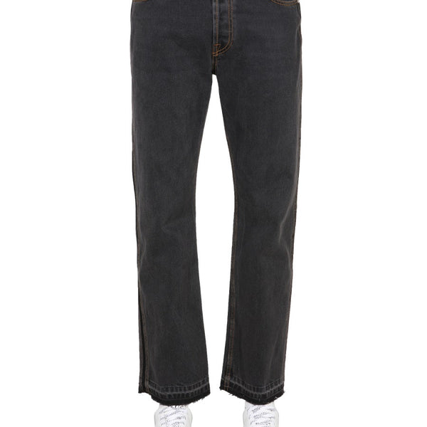 Alexander Mcqueen Men Raw Cut Jeans