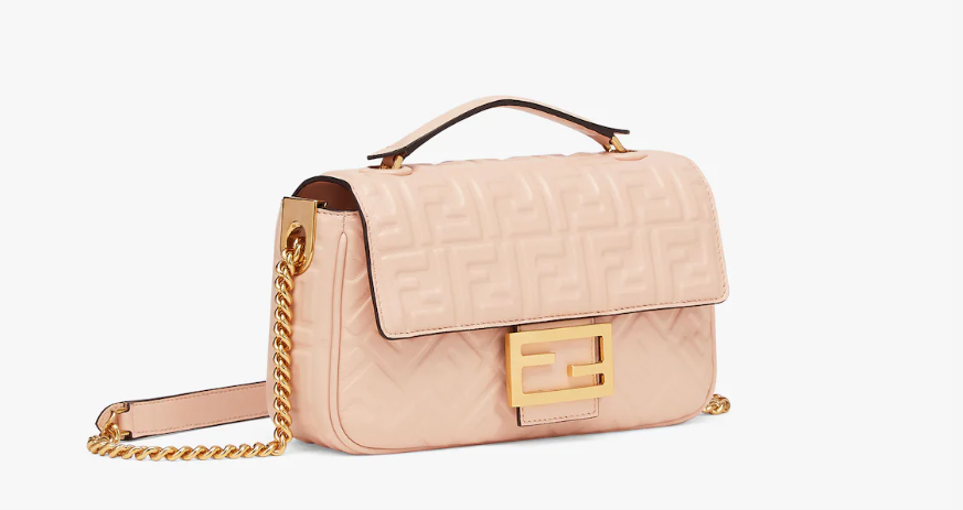 Fendi Baguette Chain Midi Nappa leather Bag