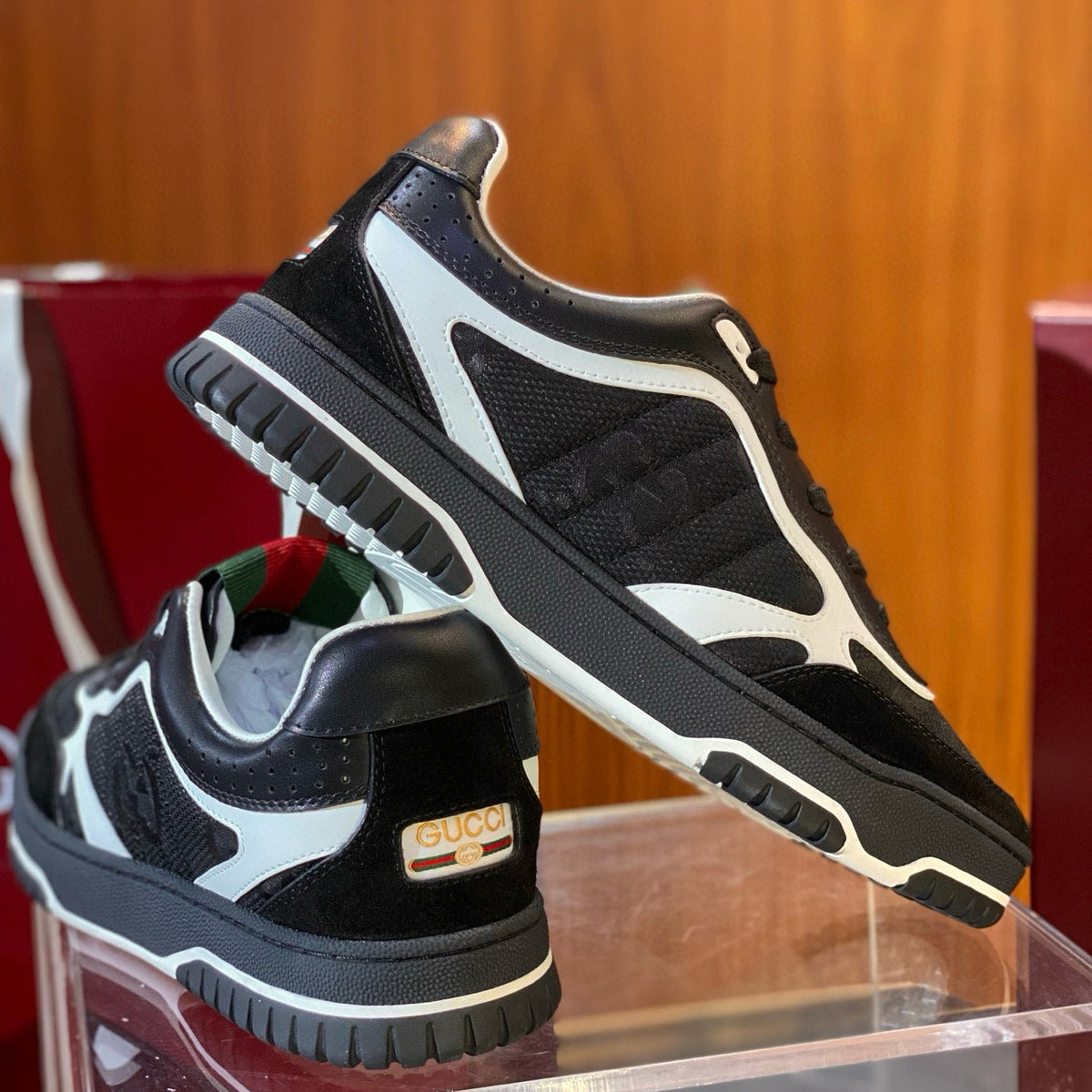 GG RE WEB SNEAKERS