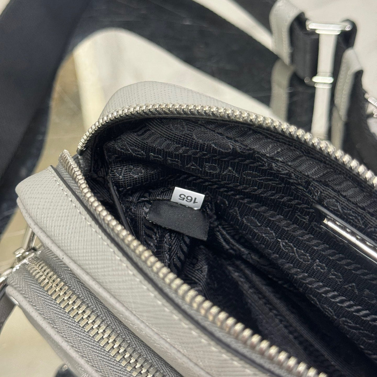 PD SAFFIANO LEATHER SHOULDER BAG