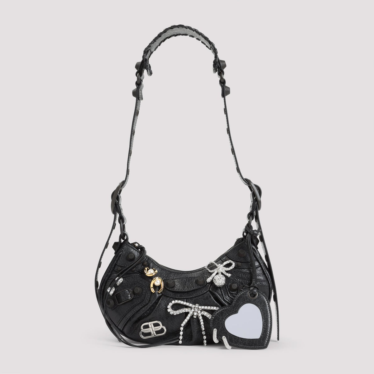 BALENCIAGA Mini Leather Shoulder Handbag