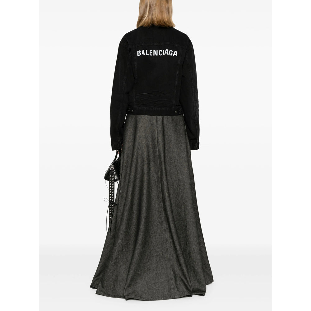 Balenciaga Black Denim - Denim Jackets Women
