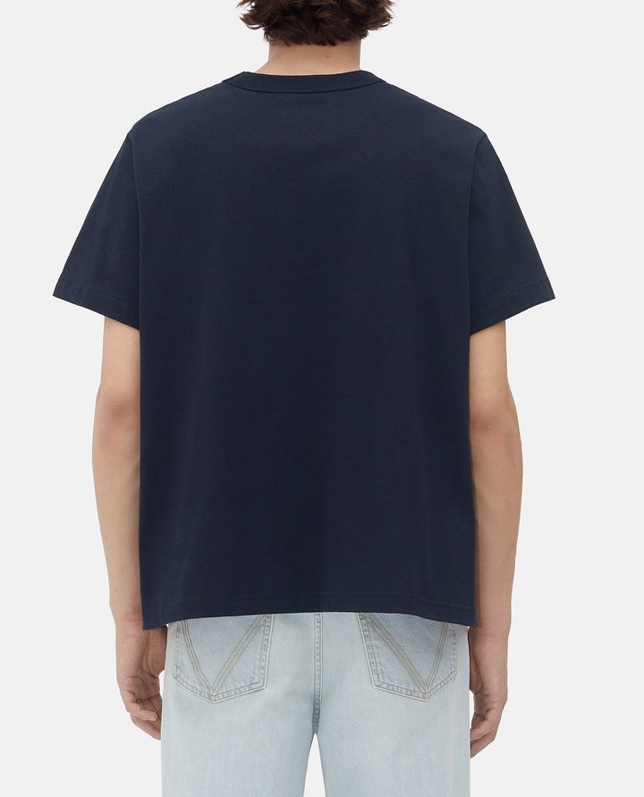 Bottega Veneta Men Silk And Cotton T-Shirt