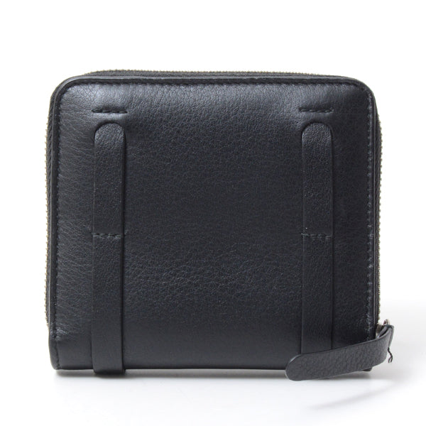 balenciaga Leather Coin Case Black 489801