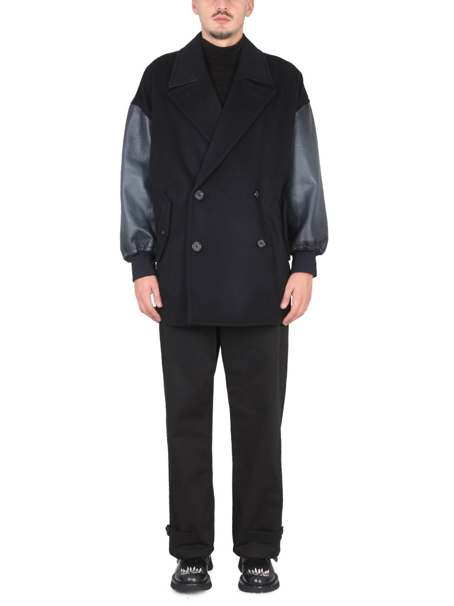 Alexander Mcqueen Men Soft-Shouldered Caban