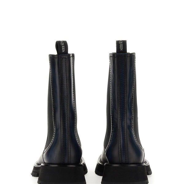 Alexander Mcqueen Men Leather Boot