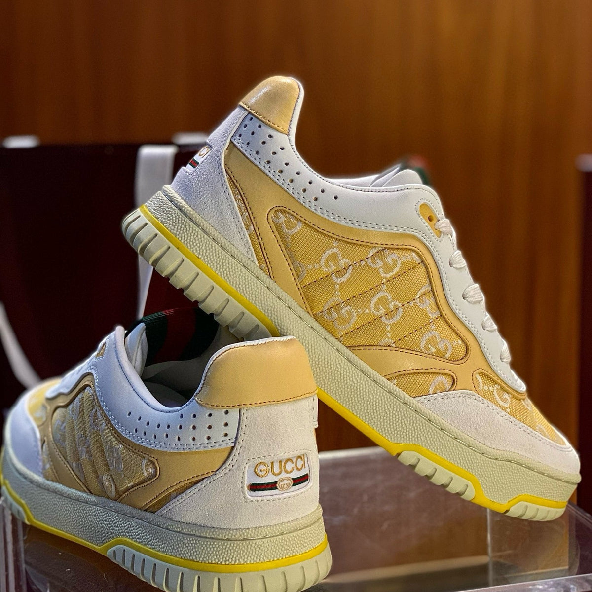 GG RE WEB SNEAKERS