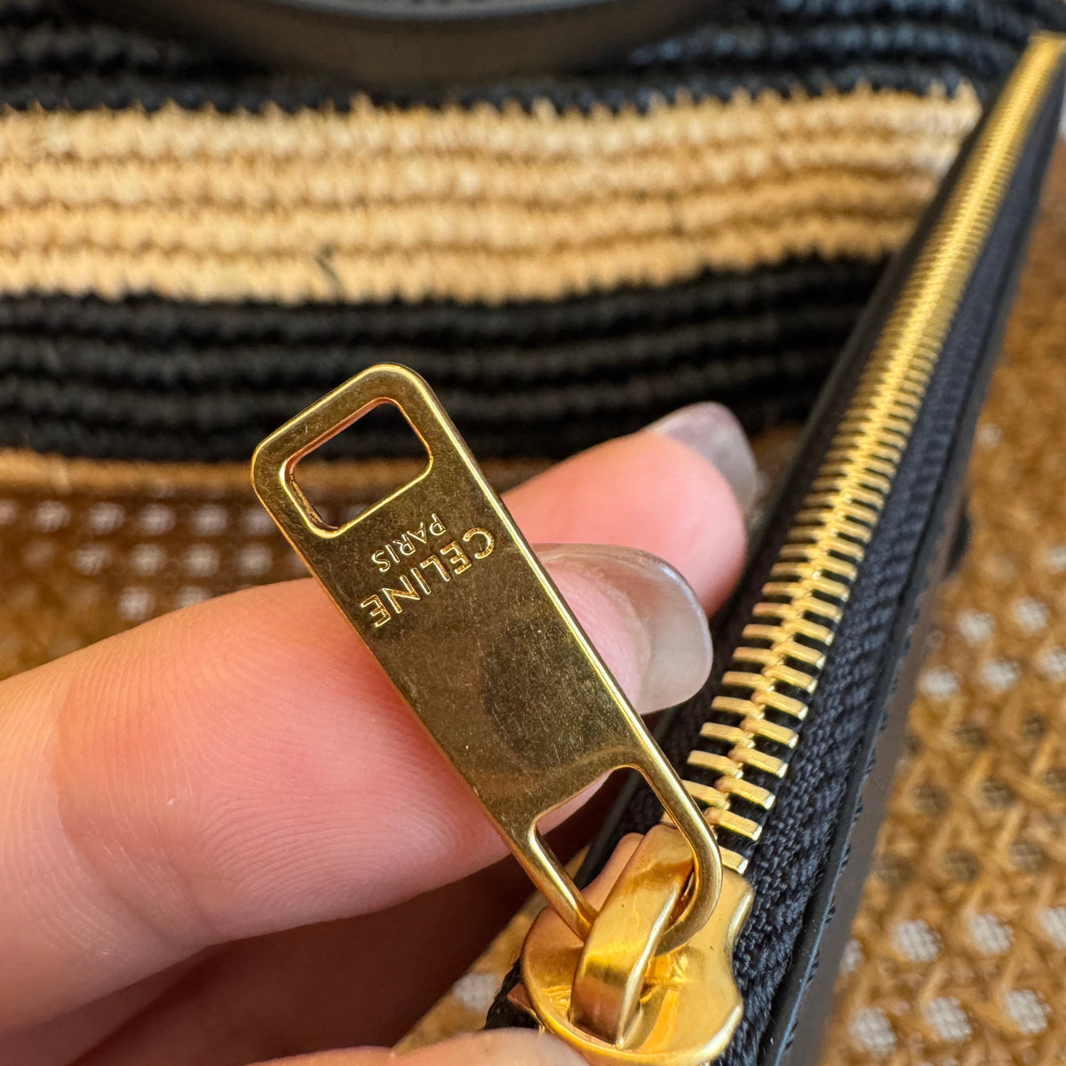 CEL STRIPED COUFFIN PANIER BAG