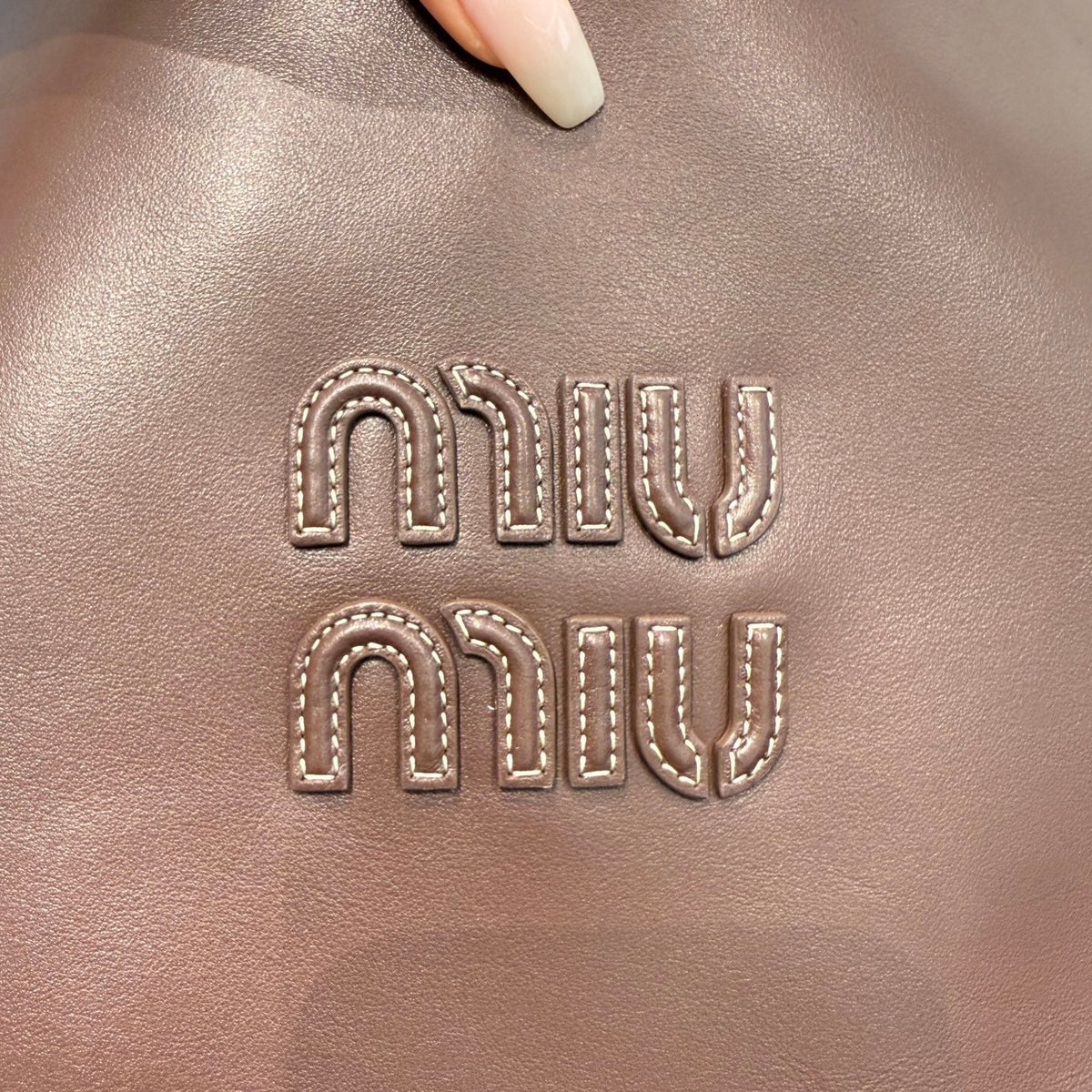 MIU M IVY LEATHER BAG