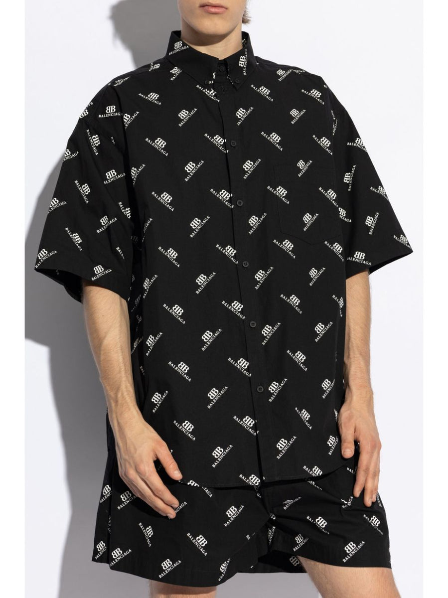 BALENCIAGA Large Fit Button-Up Shirt
