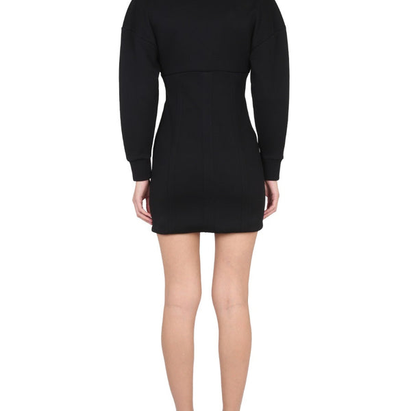 Alexander Mcqueen Women Mini Dress With Cocoon Sleeves