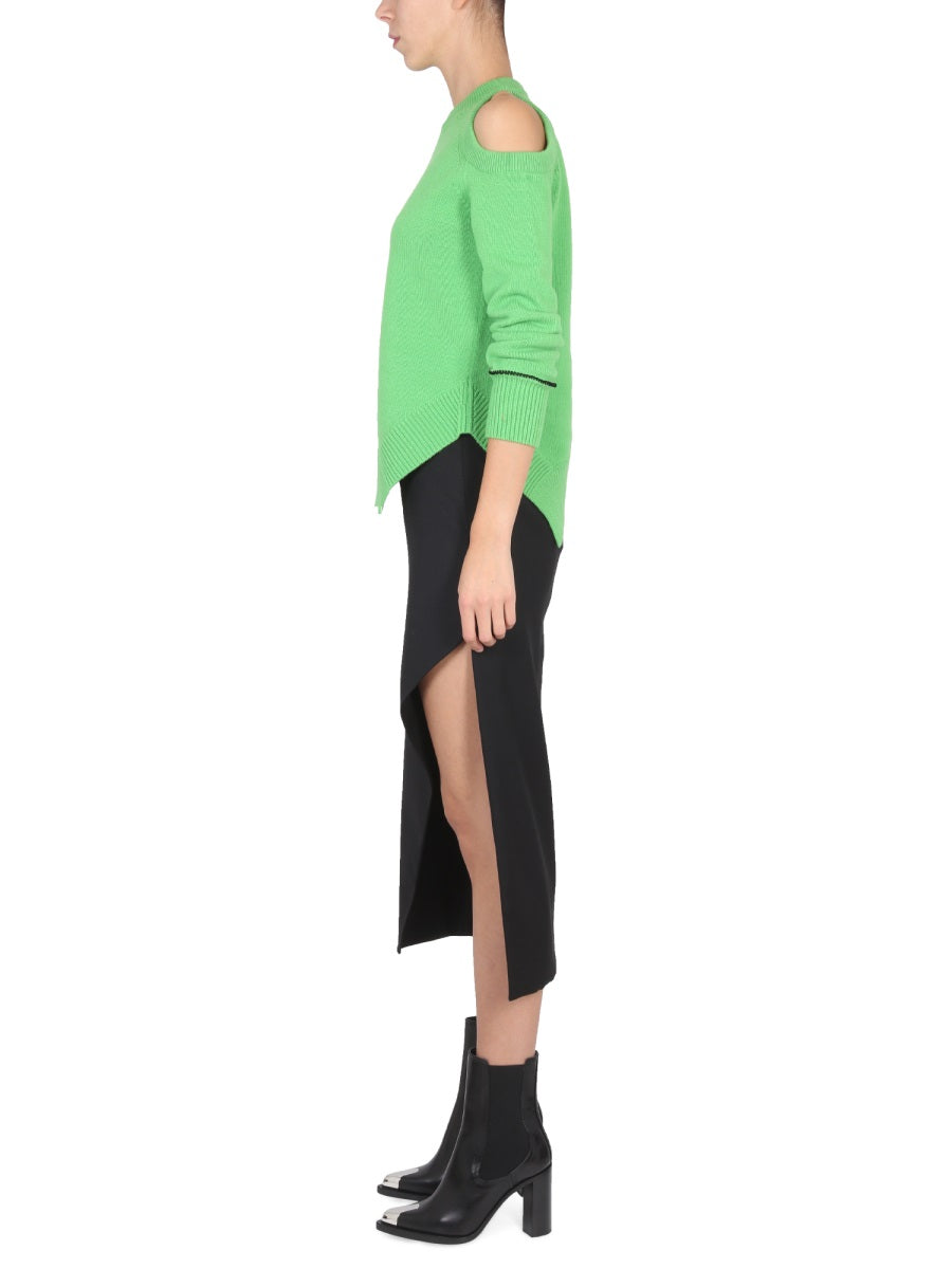 Alexander Mcqueen Women Wool And Mohair Skirt