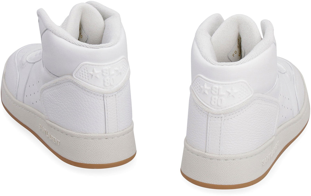SL/80 LEATHER HIGH-TOP SNEAKERS