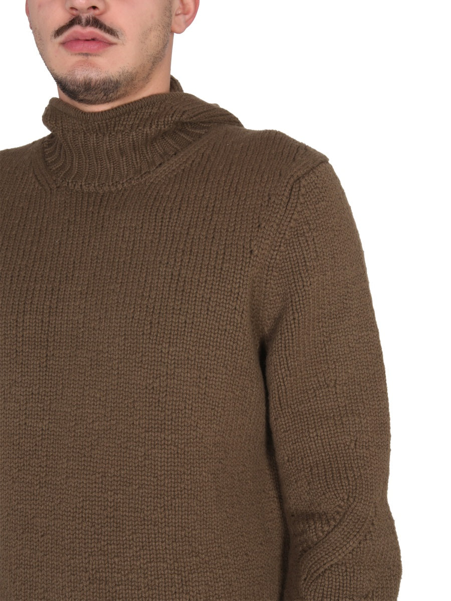 Bottega Veneta Men Textured Jersey With Hood