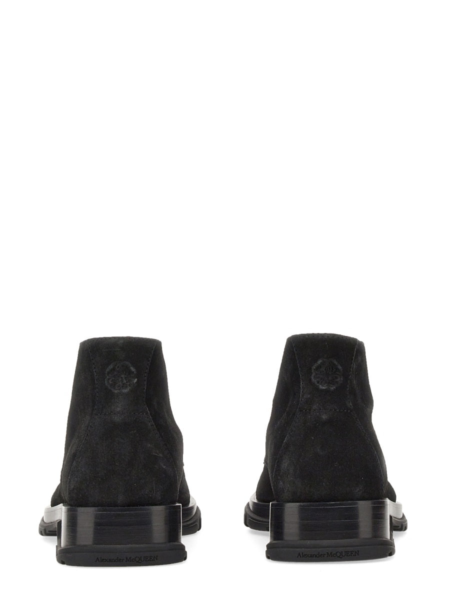 Alexander Mcqueen Men Suede Boot