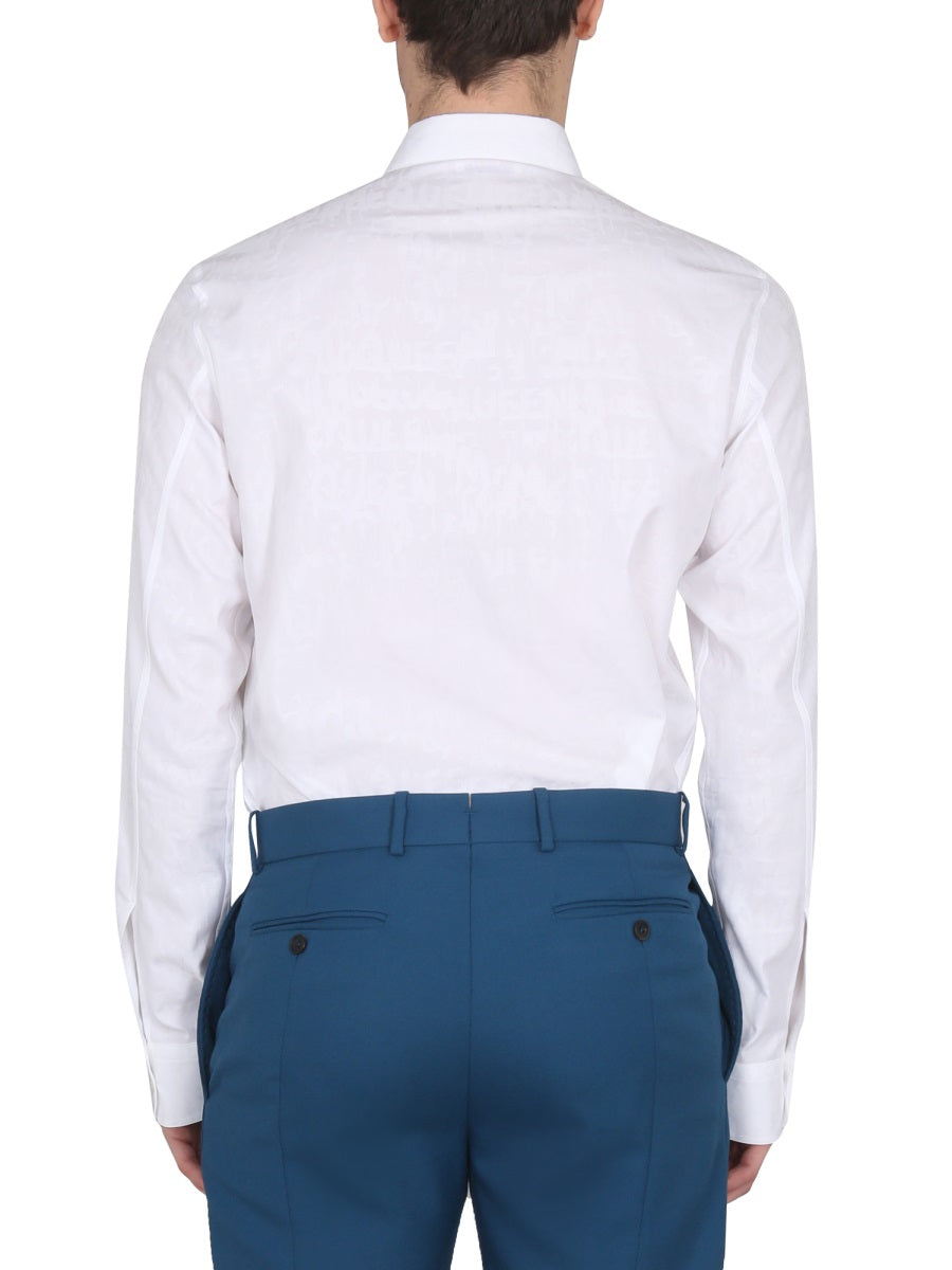 Alexander Mcqueen Men Graffiti Logo Shirt