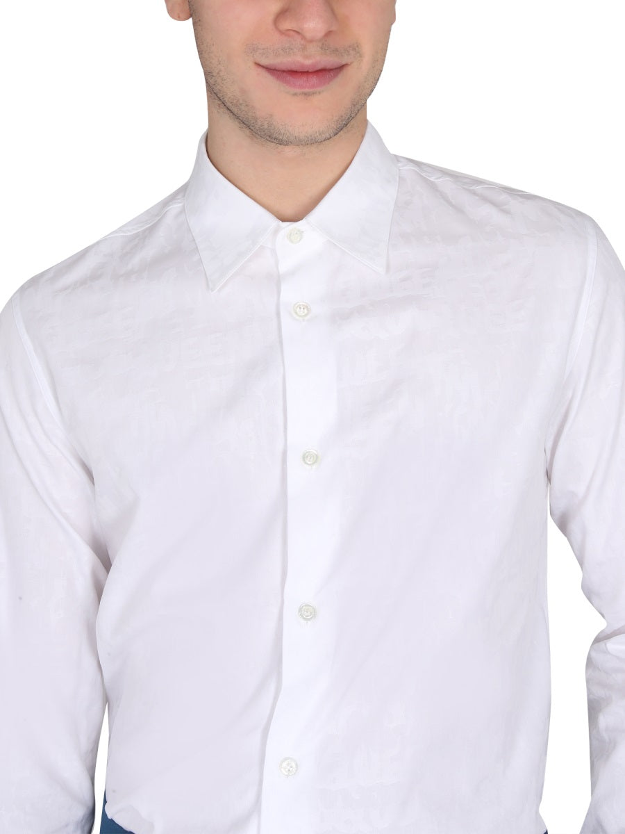 Alexander Mcqueen Men Graffiti Logo Shirt