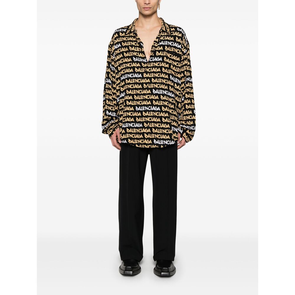 Balenciaga Black Shirts Men