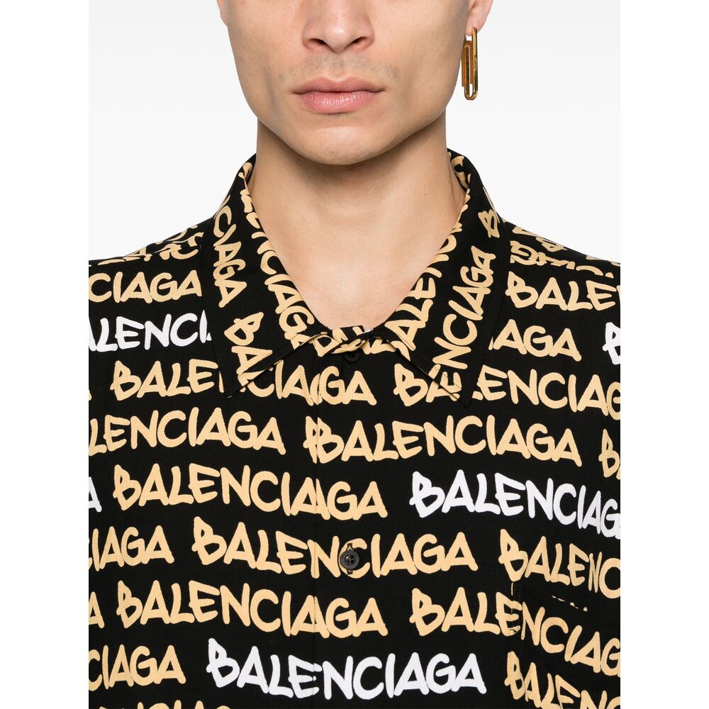Balenciaga Black Shirts Men