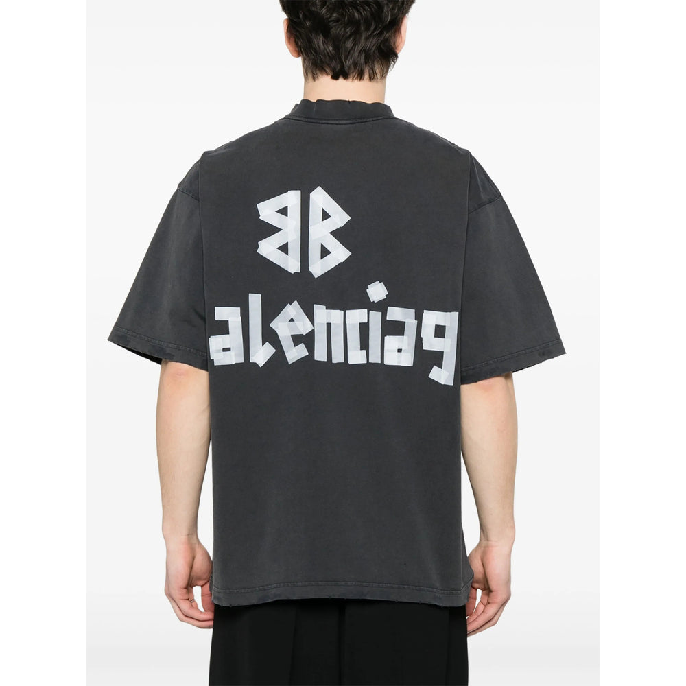 Balenciaga Black T-Shirts & Vests - T-Shirts Men