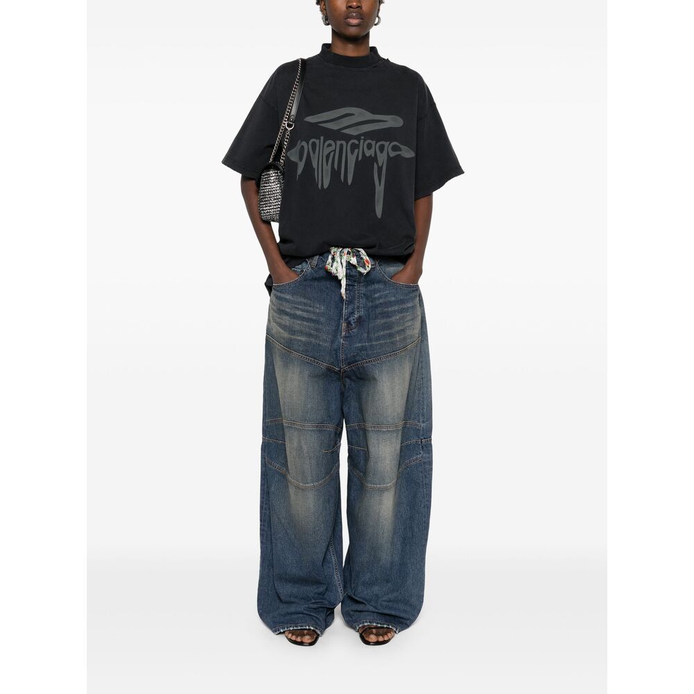 Balenciaga Black T-Shirts & Vests - T-Shirts Men