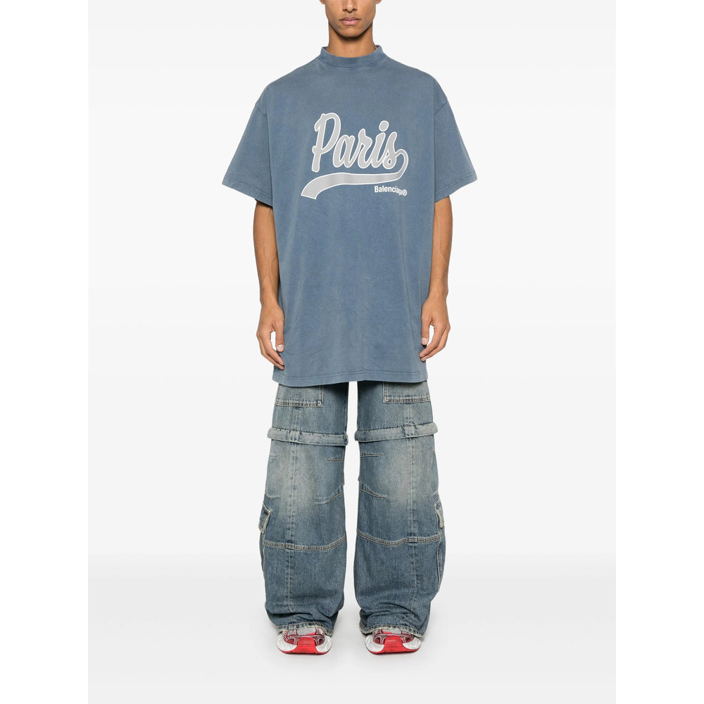 Balenciaga Blue T-Shirts & Vests - T-Shirts Men