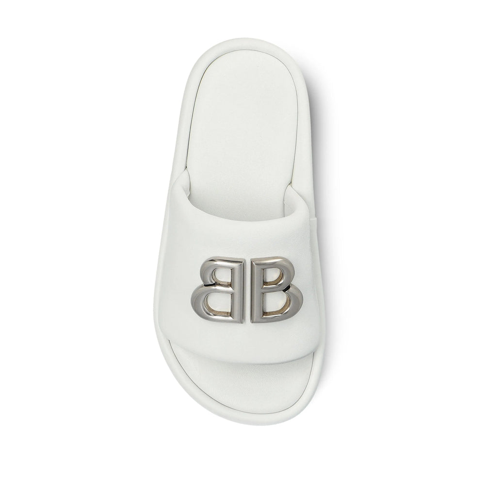 Balenciaga White Flip-Flops & Slides Women