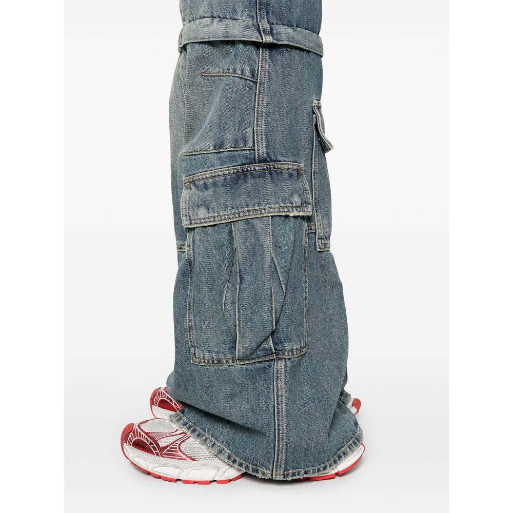 Balenciaga Blue Denim - Wide-Leg Jeans Men