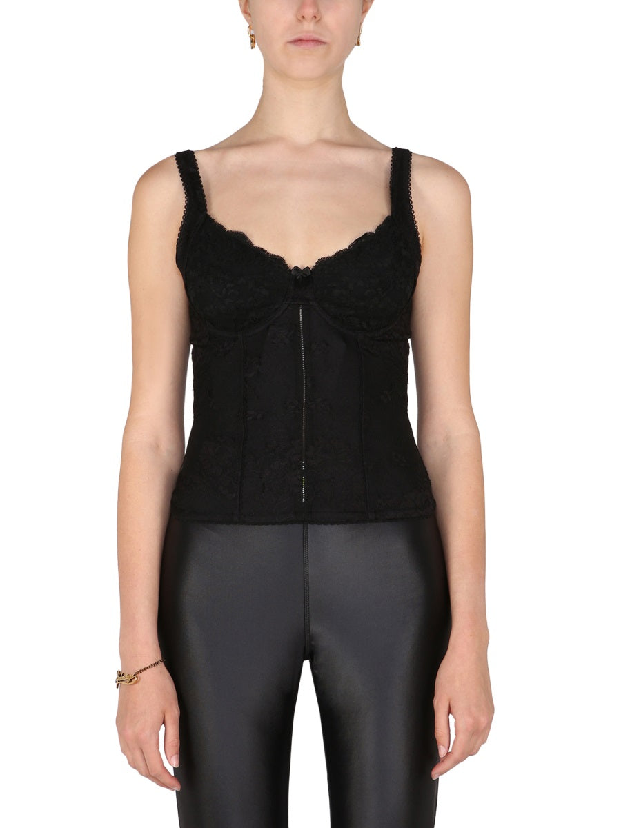 BALENCIAGA Fitted Lace Top