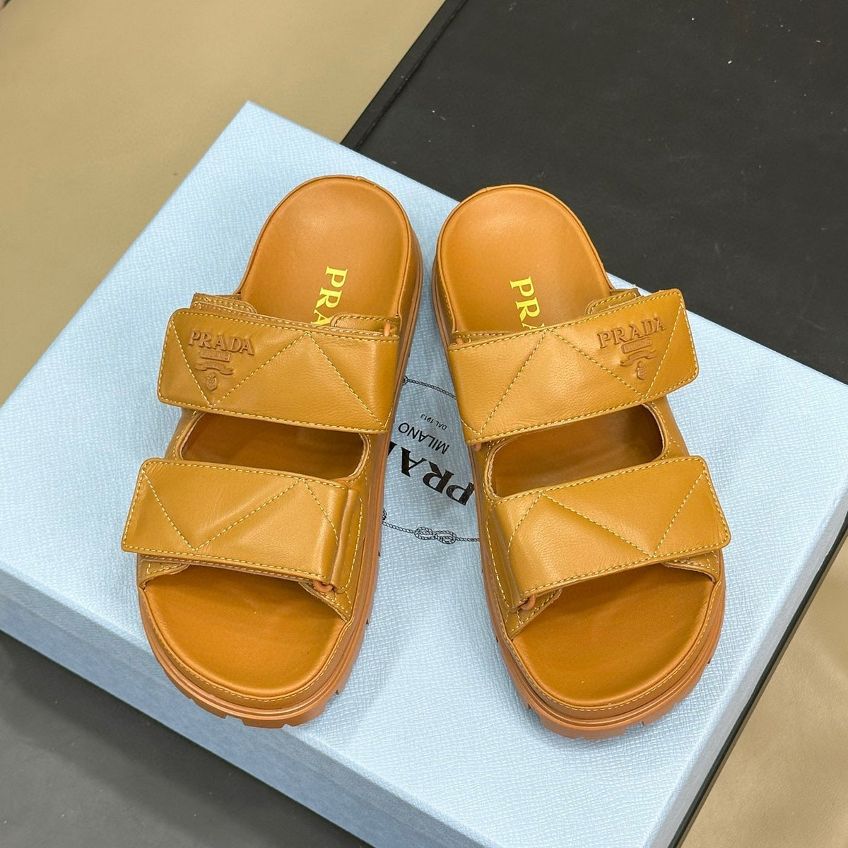 PD NAPPA LEATHER SLIDES