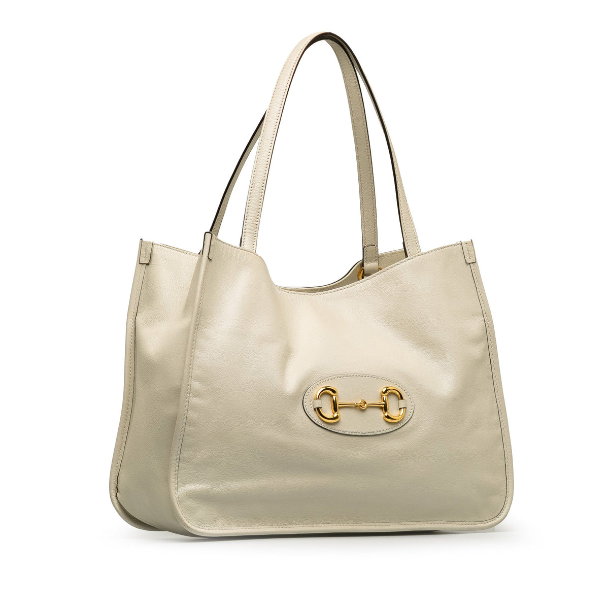 GUCCI Horsebit 1995 Leather Tote Bag
