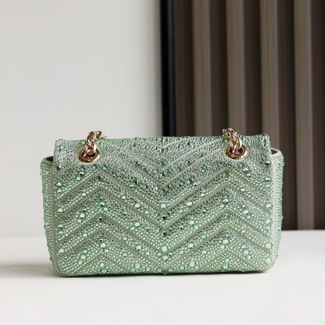 GG MARMONT CRYSTALS SMALL BAG