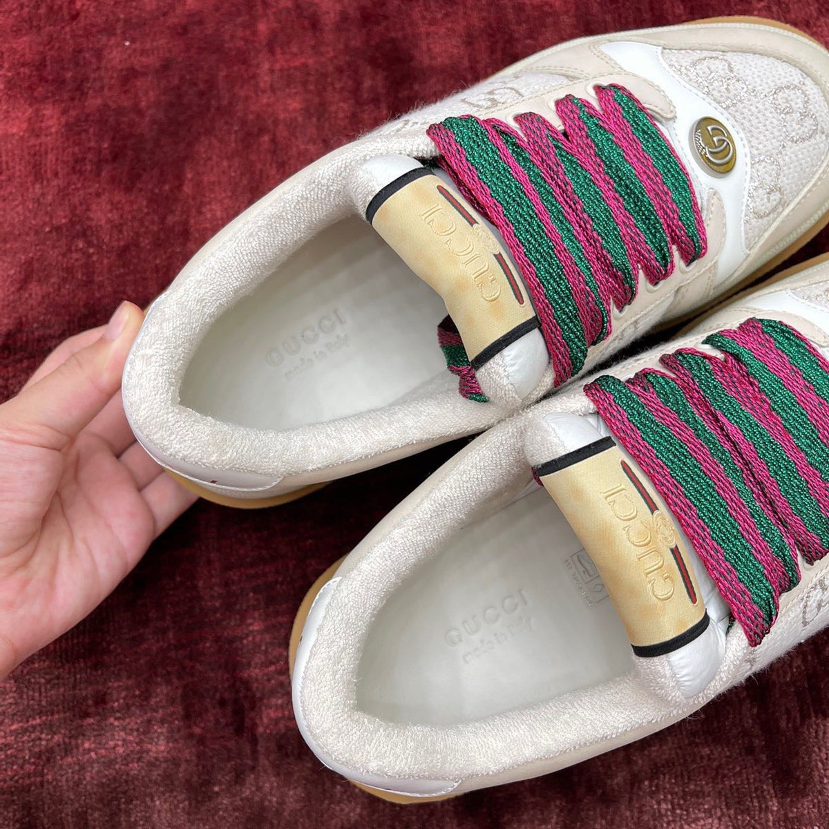GG SCREENER LEATHER SNEAKERS