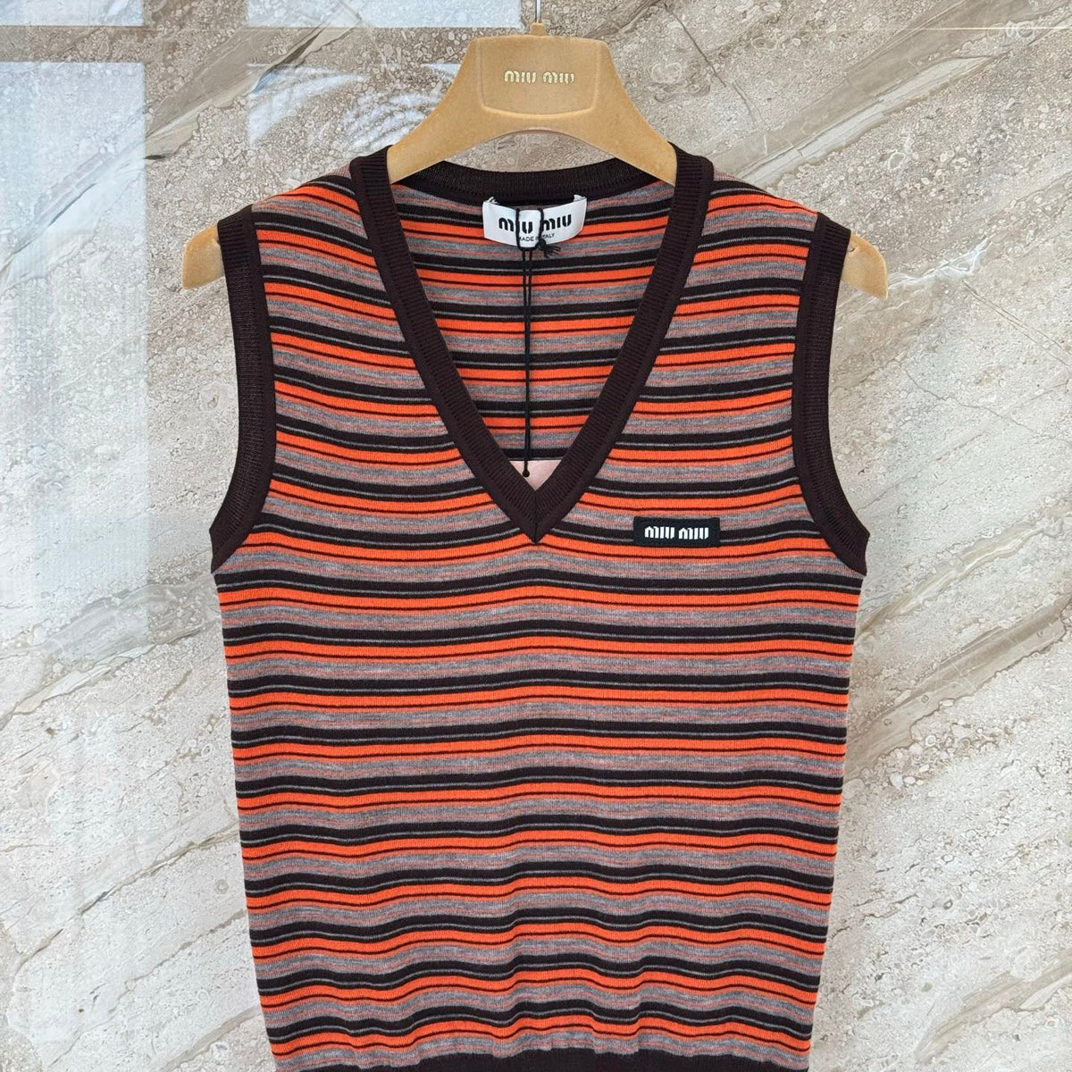 MIU M KNITTED VEST