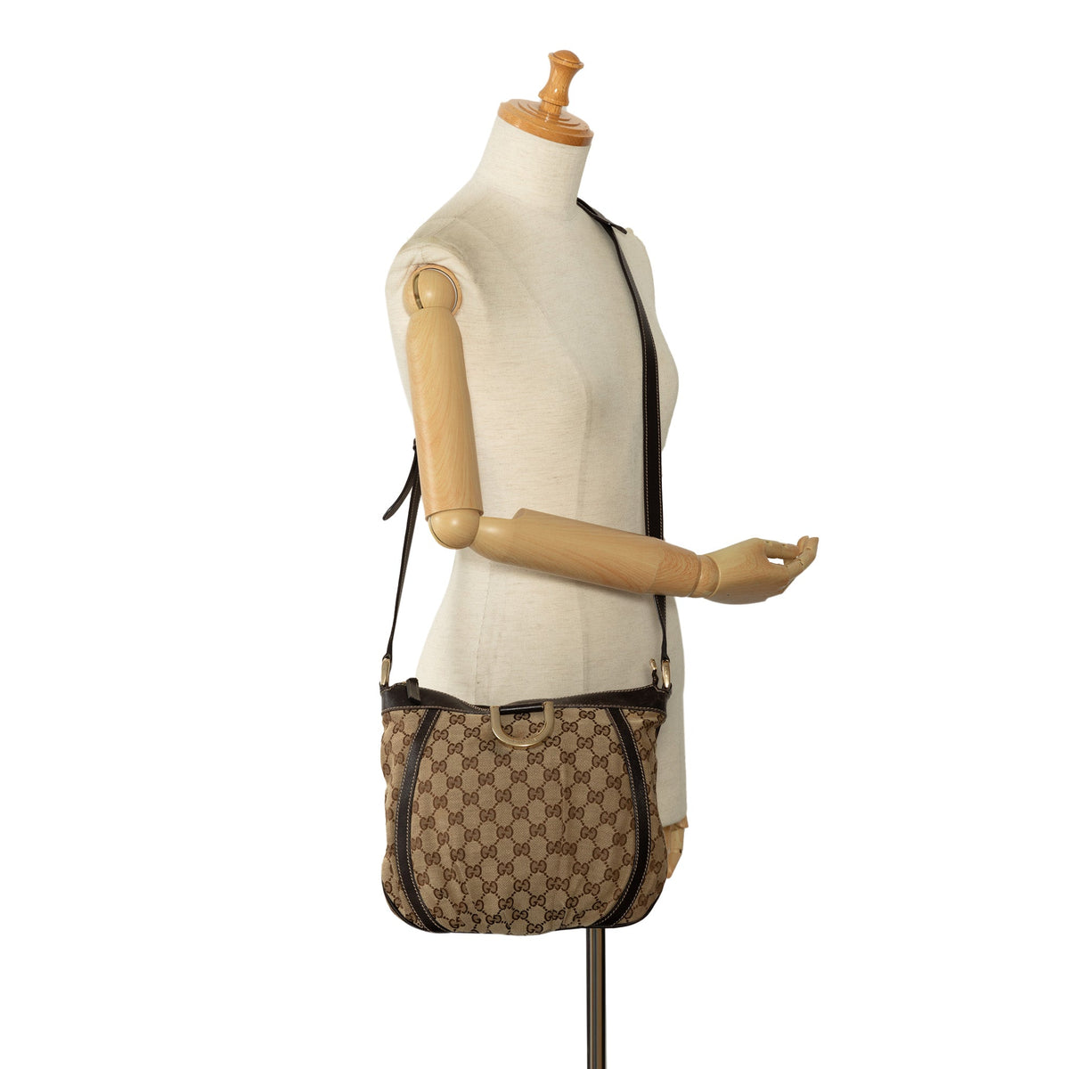 GUCCI GG Canvas Abbey D-Ring Crossbody Bag