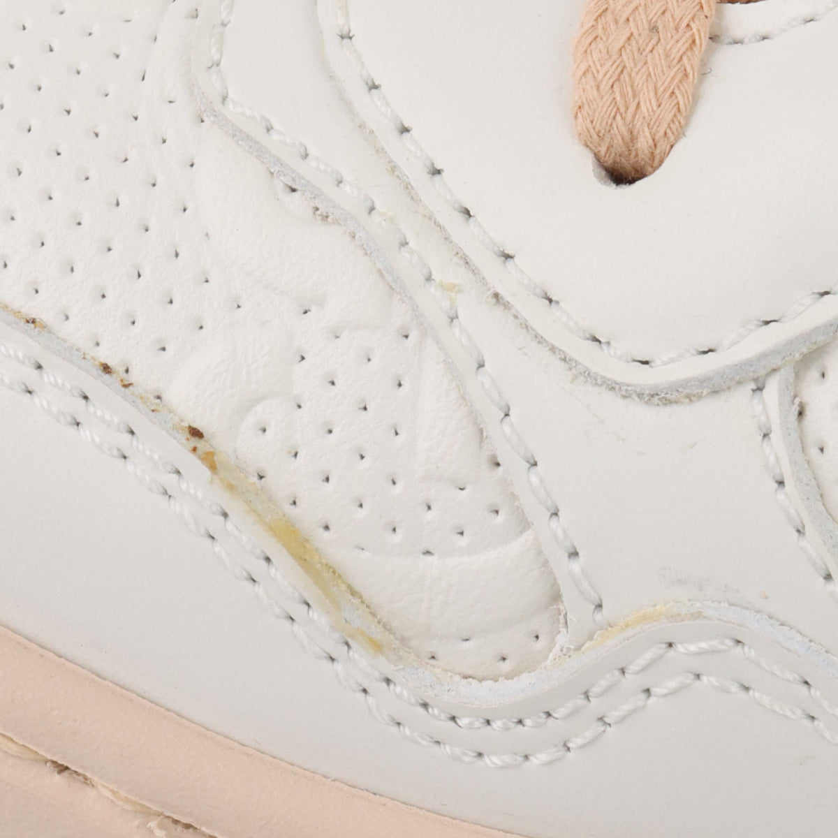 Gucci GG Embossed White & Pink Sneakers.