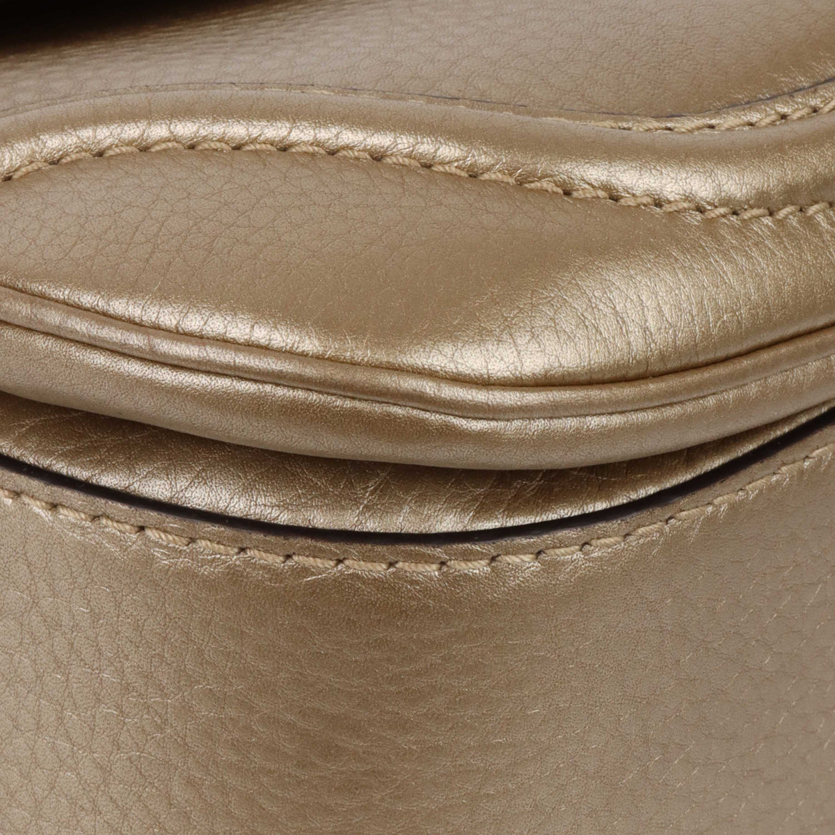 Gucci Gold with Bamboo Handle Small 1947 Bag.