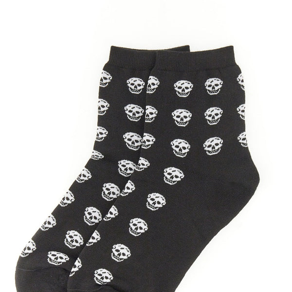 Alexander Mcqueen Women Short Skull Sock