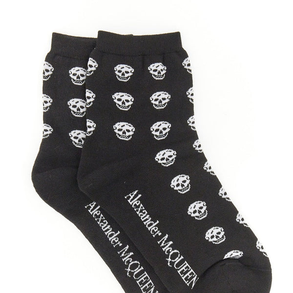 Alexander Mcqueen Women Short Skull Sock