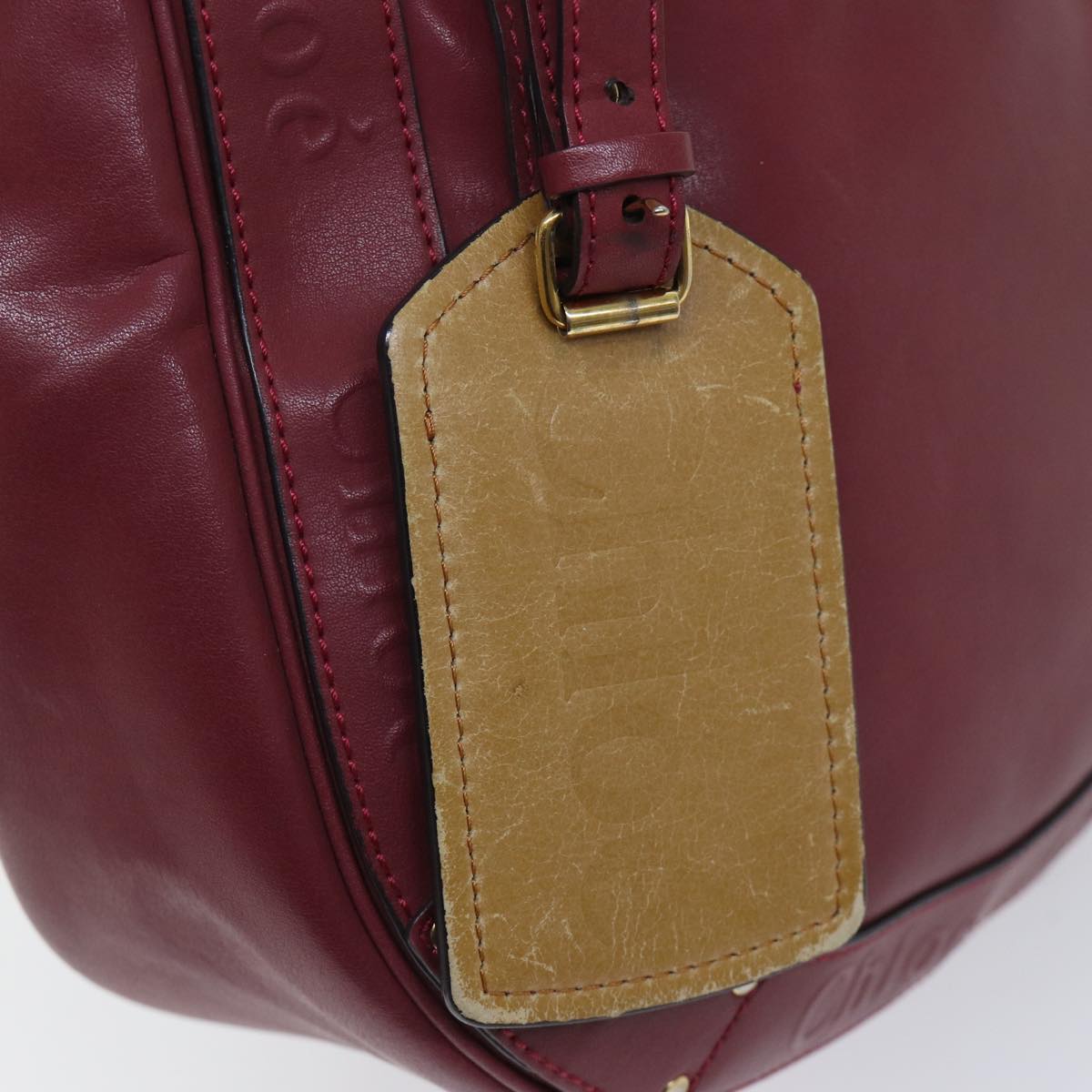 Chloe Shoulder Bag Leather Pink 70409