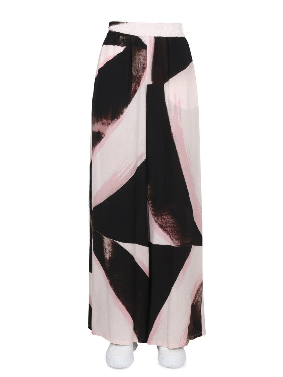 Alexander Mcqueen Women Brushstroke Graphic Pants