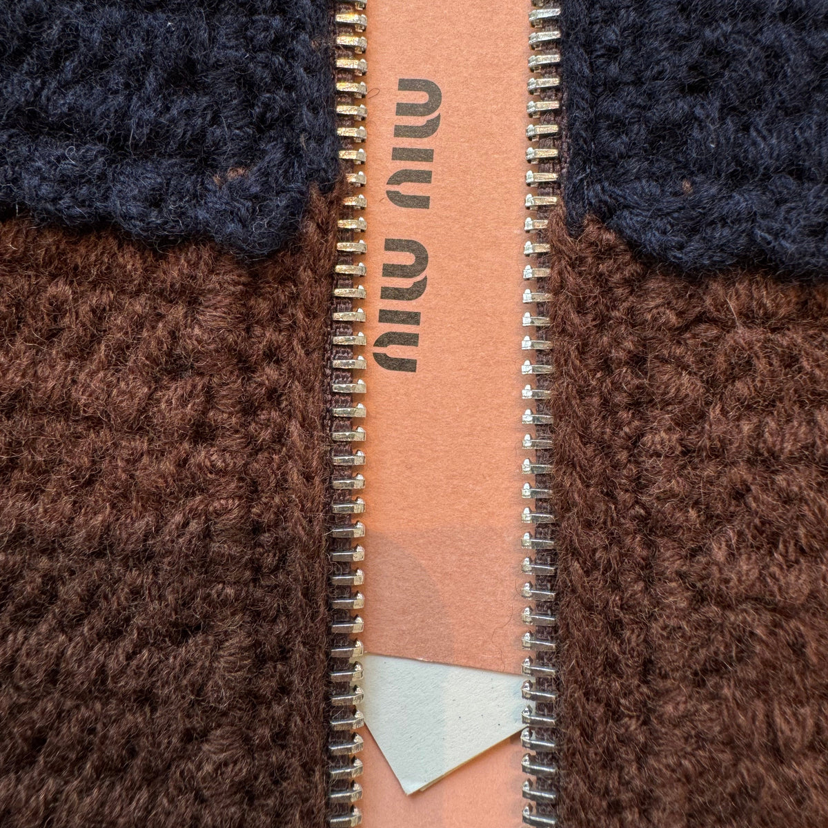 MIU M ZIP CARDIGAN
